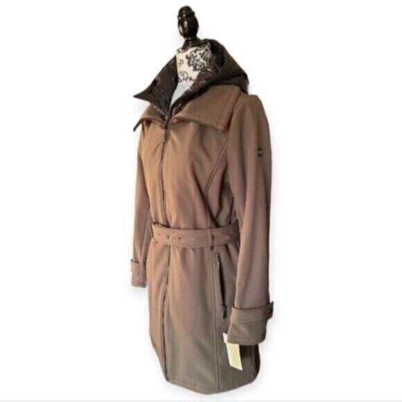 Michael Kors Soft Shell Puffer Hooded Jacket Women's Sz Medium - Picture 12 of 16